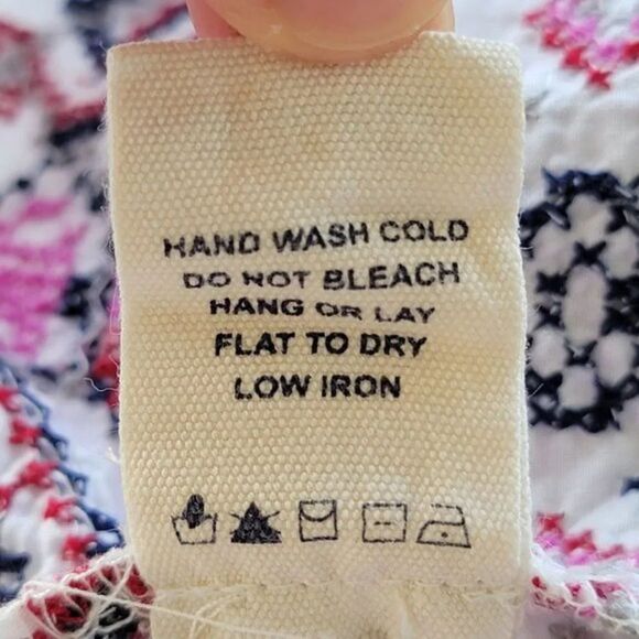 Chelsea & Violet Boho Embroidered Blouse Womans Size M White Multi‎ - Picture 14 of 14